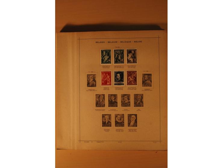 1849/1955, ungebrauchte und gestempelte Sammlung mit guten Werten, Sätzen und Blocks, dazu Belgisch Kongo, Ruanda und Urundi,
