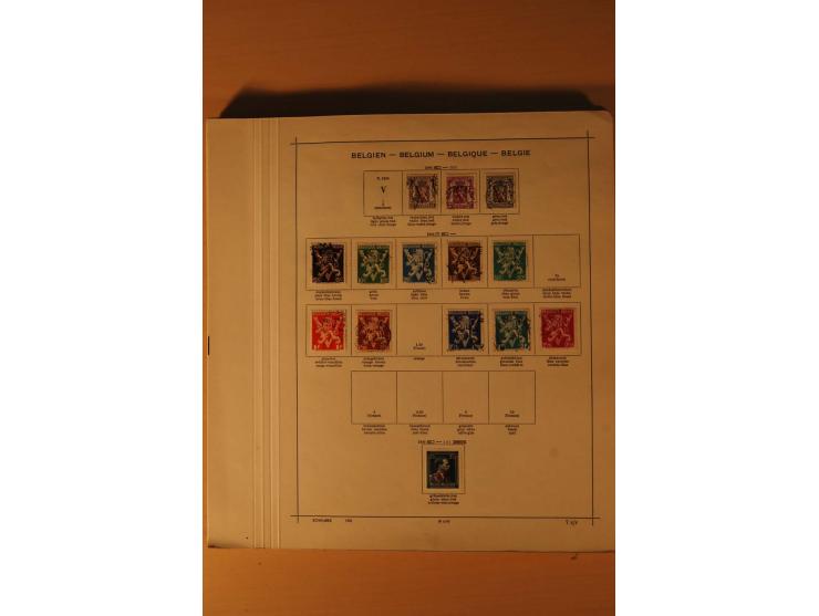 1849/1955, ungebrauchte und gestempelte Sammlung mit guten Werten, Sätzen und Blocks, dazu Belgisch Kongo, Ruanda und Urundi,