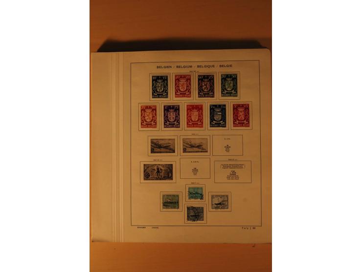 1849/1955, ungebrauchte und gestempelte Sammlung mit guten Werten, Sätzen und Blocks, dazu Belgisch Kongo, Ruanda und Urundi,
