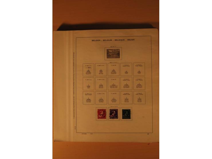1849/1955, ungebrauchte und gestempelte Sammlung mit guten Werten, Sätzen und Blocks, dazu Belgisch Kongo, Ruanda und Urundi,