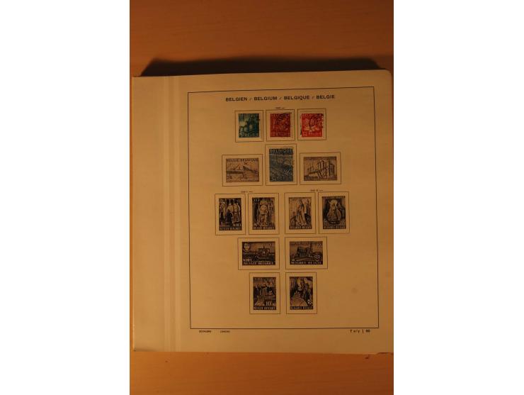 1849/1955, ungebrauchte und gestempelte Sammlung mit guten Werten, Sätzen und Blocks, dazu Belgisch Kongo, Ruanda und Urundi,