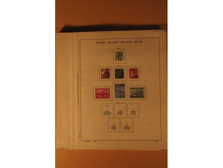 1849/1955, ungebrauchte und gestempelte Sammlung mit guten Werten, Sätzen und Blocks, dazu Belgisch Kongo, Ruanda und Urundi,