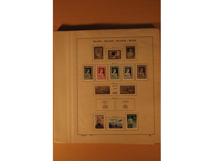 1849/1955, ungebrauchte und gestempelte Sammlung mit guten Werten, Sätzen und Blocks, dazu Belgisch Kongo, Ruanda und Urundi,