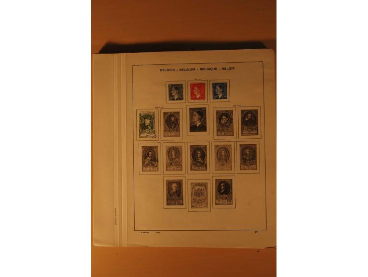 1849/1955, ungebrauchte und gestempelte Sammlung mit guten Werten, Sätzen und Blocks, dazu Belgisch Kongo, Ruanda und Urundi,