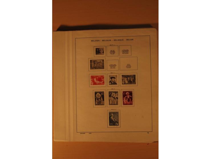 1849/1955, ungebrauchte und gestempelte Sammlung mit guten Werten, Sätzen und Blocks, dazu Belgisch Kongo, Ruanda und Urundi,