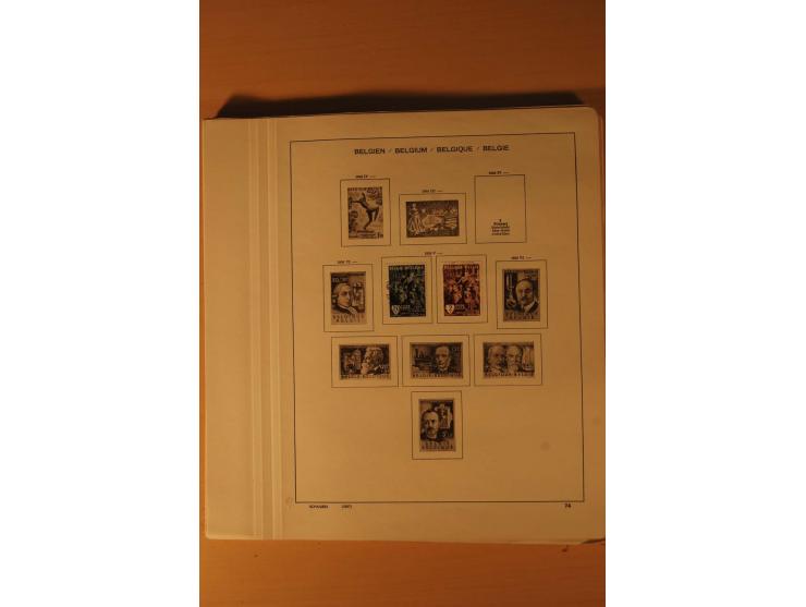 1849/1955, ungebrauchte und gestempelte Sammlung mit guten Werten, Sätzen und Blocks, dazu Belgisch Kongo, Ruanda und Urundi,