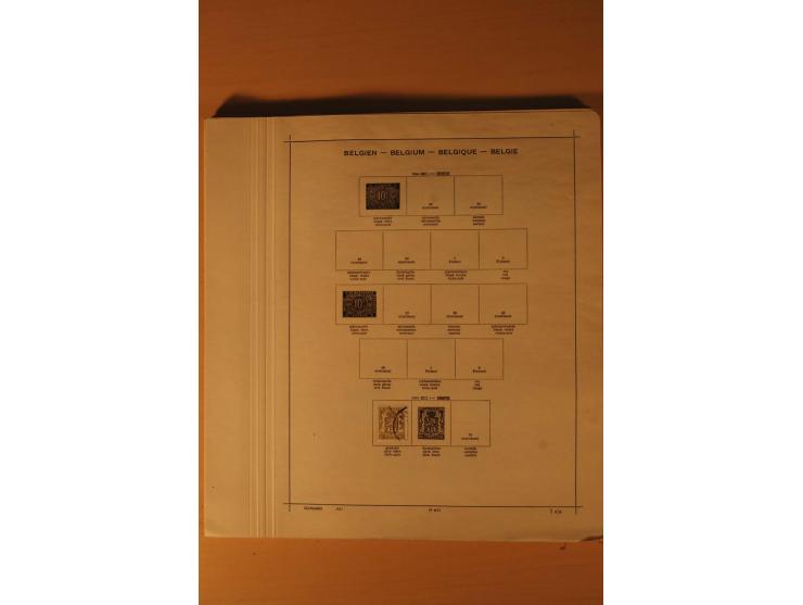 1849/1955, ungebrauchte und gestempelte Sammlung mit guten Werten, Sätzen und Blocks, dazu Belgisch Kongo, Ruanda und Urundi,