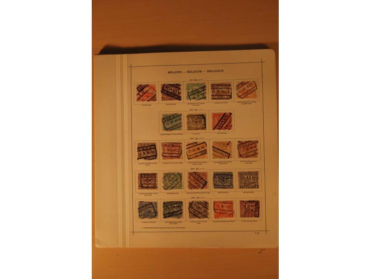 1849/1955, ungebrauchte und gestempelte Sammlung mit guten Werten, Sätzen und Blocks, dazu Belgisch Kongo, Ruanda und Urundi,