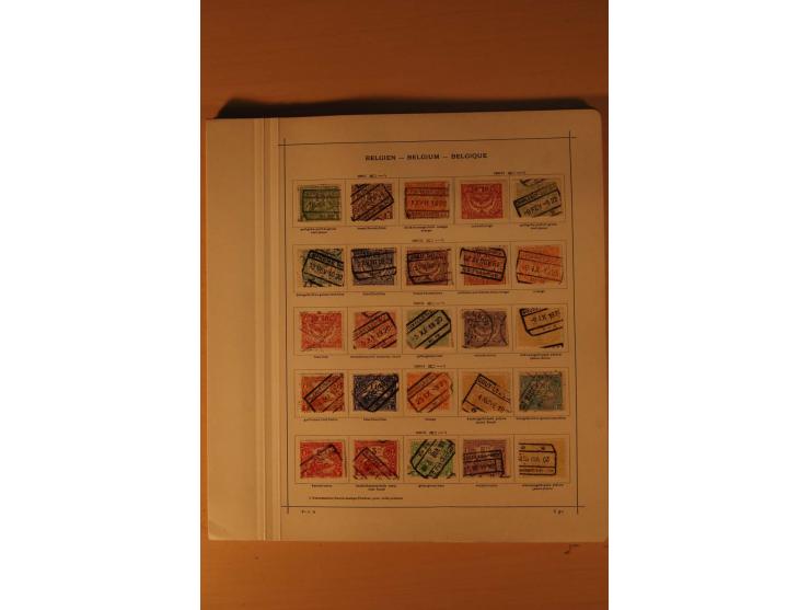 1849/1955, ungebrauchte und gestempelte Sammlung mit guten Werten, Sätzen und Blocks, dazu Belgisch Kongo, Ruanda und Urundi,