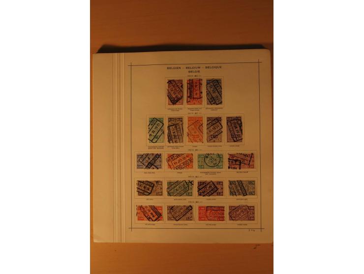 1849/1955, ungebrauchte und gestempelte Sammlung mit guten Werten, Sätzen und Blocks, dazu Belgisch Kongo, Ruanda und Urundi,