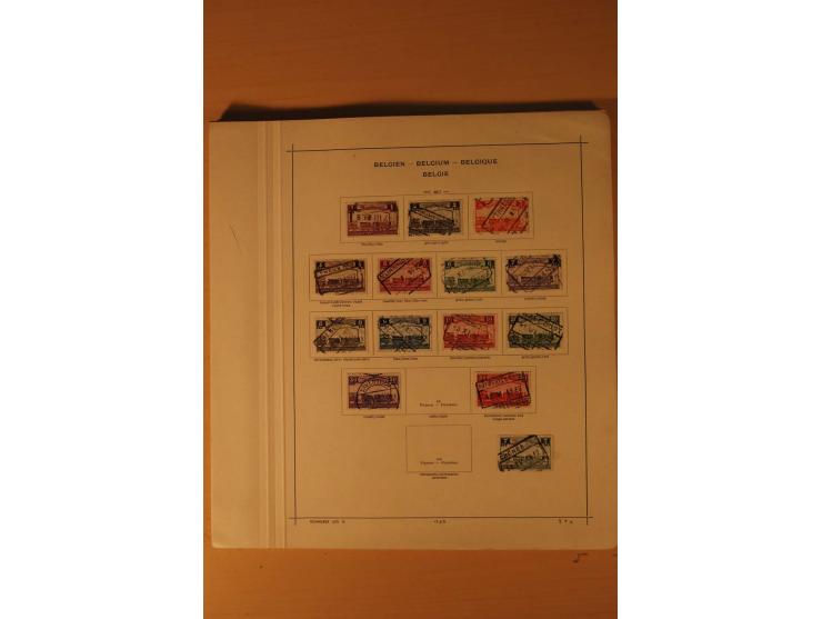 1849/1955, ungebrauchte und gestempelte Sammlung mit guten Werten, Sätzen und Blocks, dazu Belgisch Kongo, Ruanda und Urundi,