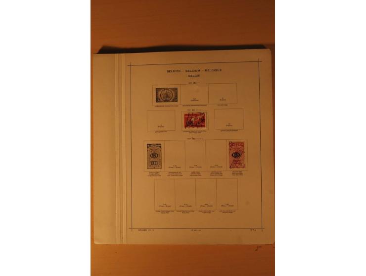 1849/1955, ungebrauchte und gestempelte Sammlung mit guten Werten, Sätzen und Blocks, dazu Belgisch Kongo, Ruanda und Urundi,