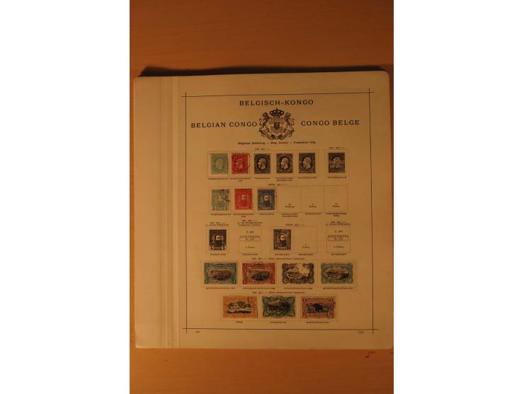 1849/1955, ungebrauchte und gestempelte Sammlung mit guten Werten, Sätzen und Blocks, dazu Belgisch Kongo, Ruanda und Urundi,