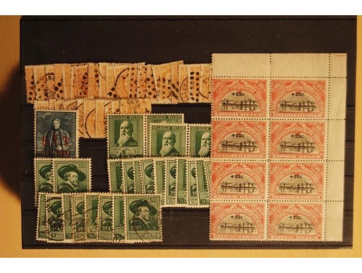 1860/1970(ca.), postfrische, ungebrauchte und gestempelte Partie mit einigen Proben