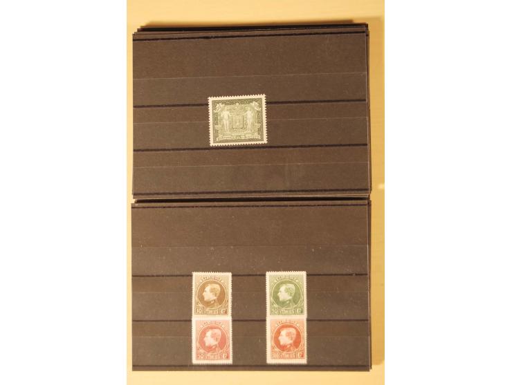1912/64, ungebrauchte und postfrische kleine Partie mit besseren Ausgaben und einigen Ministerblocks sowie Belgisch Kongo mit