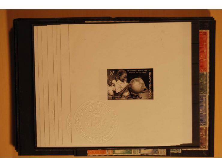 1912/64, ungebrauchte und postfrische kleine Partie mit besseren Ausgaben und einigen Ministerblocks sowie Belgisch Kongo mit