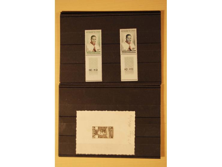 1912/64, ungebrauchte und postfrische kleine Partie mit besseren Ausgaben und einigen Ministerblocks sowie Belgisch Kongo mit