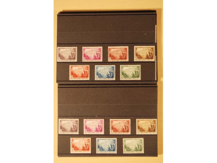 1912/64, ungebrauchte und postfrische kleine Partie mit besseren Ausgaben und einigen Ministerblocks sowie Belgisch Kongo mit