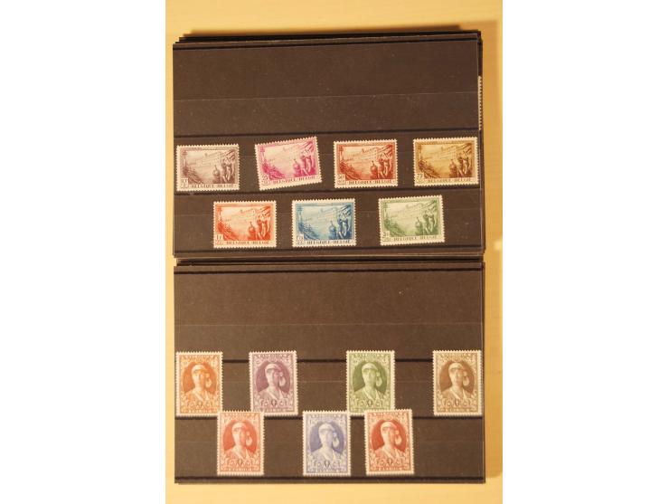 1912/64, ungebrauchte und postfrische kleine Partie mit besseren Ausgaben und einigen Ministerblocks sowie Belgisch Kongo mit