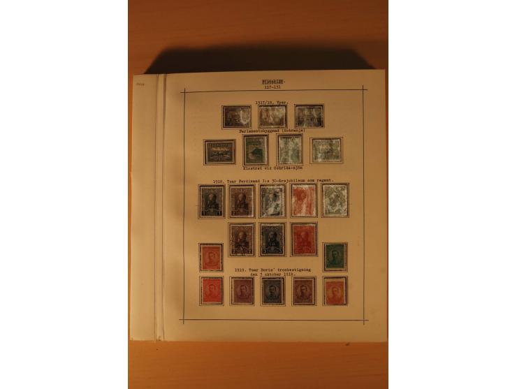 1879/1957, ungebrauchte und gestempelte Sammlung mit guten Werten und Sätzen auf selbstgestalteten Blättern in 2 Alben