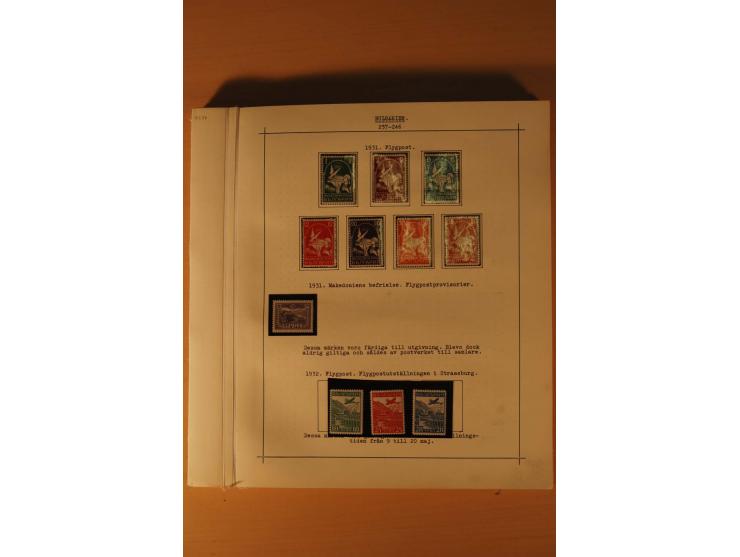 1879/1957, ungebrauchte und gestempelte Sammlung mit guten Werten und Sätzen auf selbstgestalteten Blättern in 2 Alben