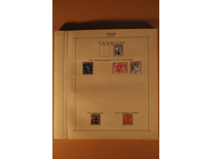 1879/1957, ungebrauchte und gestempelte Sammlung mit guten Werten und Sätzen auf selbstgestalteten Blättern in 2 Alben