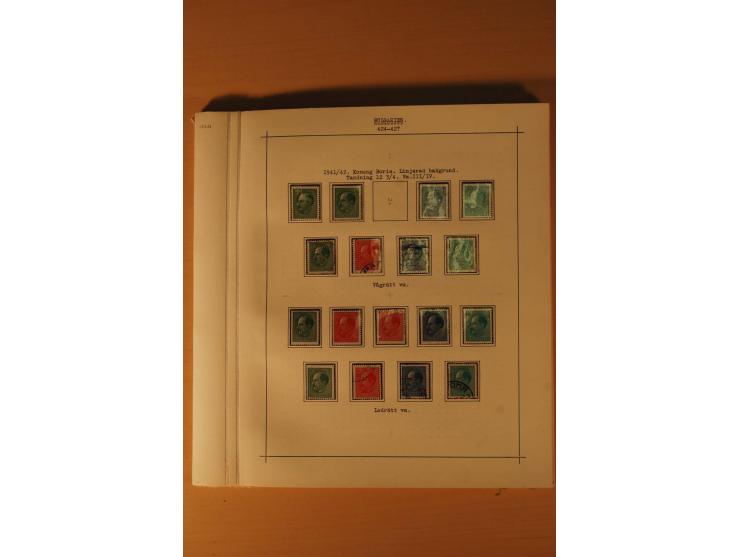 1879/1957, ungebrauchte und gestempelte Sammlung mit guten Werten und Sätzen auf selbstgestalteten Blättern in 2 Alben