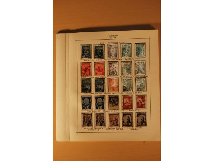 1879/1957, ungebrauchte und gestempelte Sammlung mit guten Werten und Sätzen auf selbstgestalteten Blättern in 2 Alben