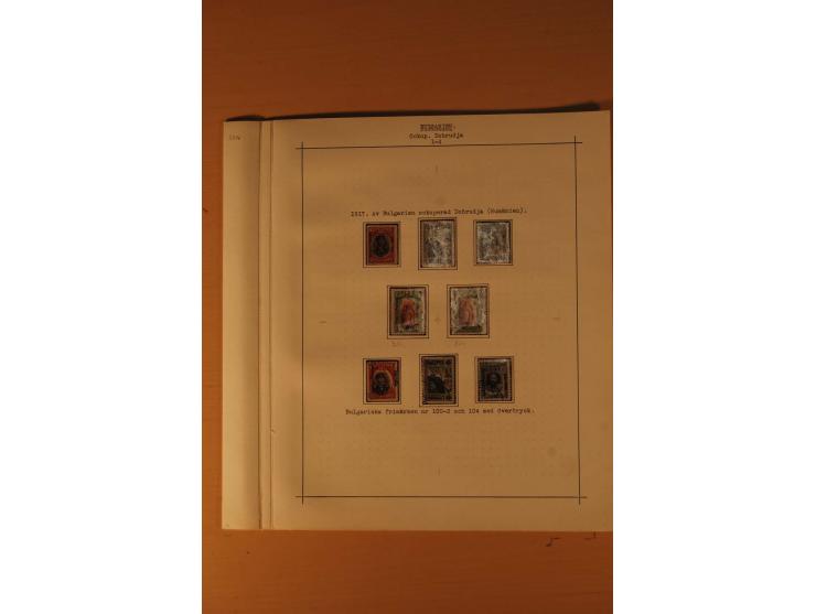 1879/1957, ungebrauchte und gestempelte Sammlung mit guten Werten und Sätzen auf selbstgestalteten Blättern in 2 Alben