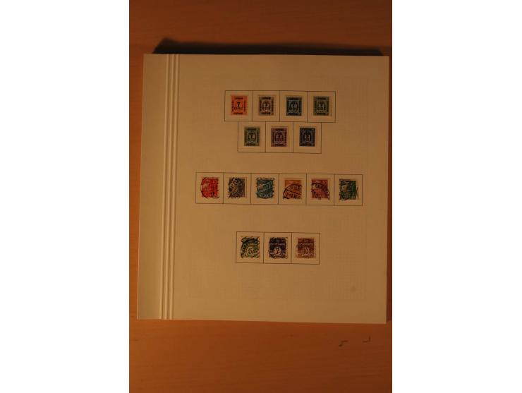 1851/1964, vorwiegend gestempelte Sammlung in den Hauptnummern augenscheinlich komplett inkl. Mi.-Nr. 2, 3-6, 7-10, 11-15, 60