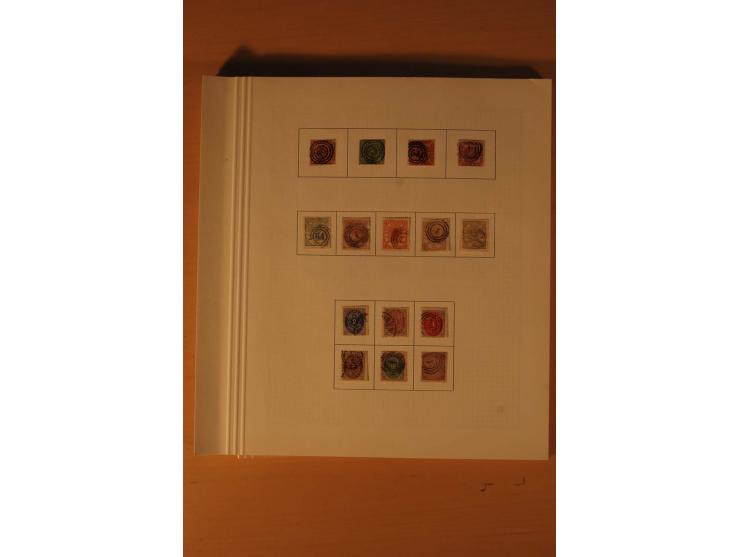 1851/1964, vorwiegend gestempelte Sammlung in den Hauptnummern augenscheinlich komplett inkl. Mi.-Nr. 2, 3-6, 7-10, 11-15, 60
