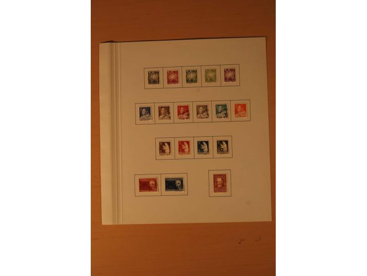 1851/1964, vorwiegend gestempelte Sammlung in den Hauptnummern augenscheinlich komplett inkl. Mi.-Nr. 2, 3-6, 7-10, 11-15, 60