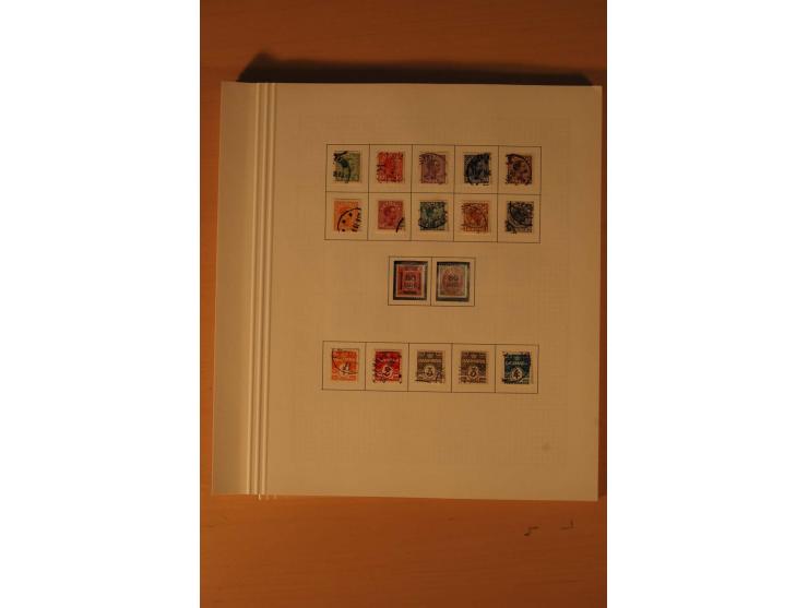 1851/1964, vorwiegend gestempelte Sammlung in den Hauptnummern augenscheinlich komplett inkl. Mi.-Nr. 2, 3-6, 7-10, 11-15, 60