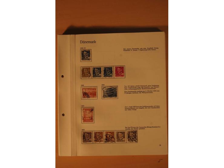 1851/1975, postfrische, ungebrauchte und gestempelte Sammlung mit guten Ausgaben im Behrens-Album