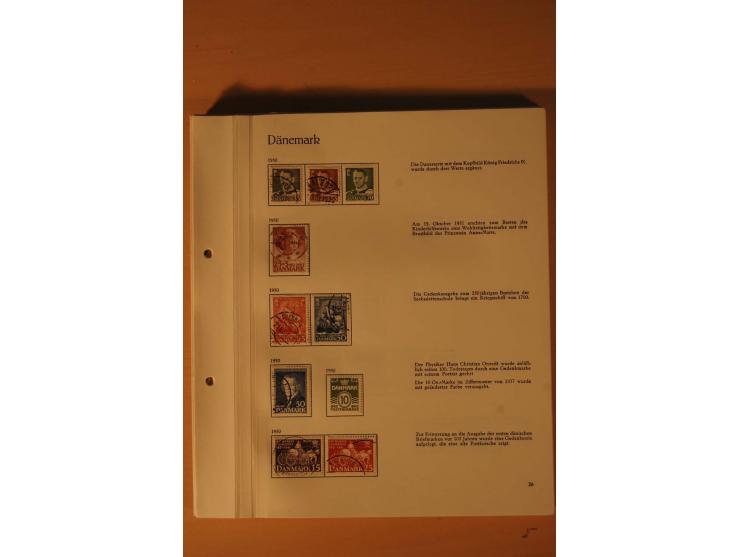 1851/1975, postfrische, ungebrauchte und gestempelte Sammlung mit guten Ausgaben im Behrens-Album