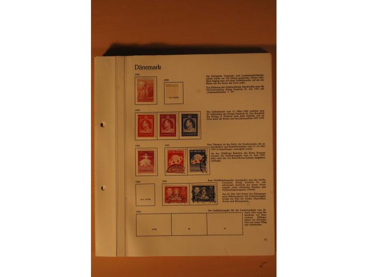 1851/1975, postfrische, ungebrauchte und gestempelte Sammlung mit guten Ausgaben im Behrens-Album