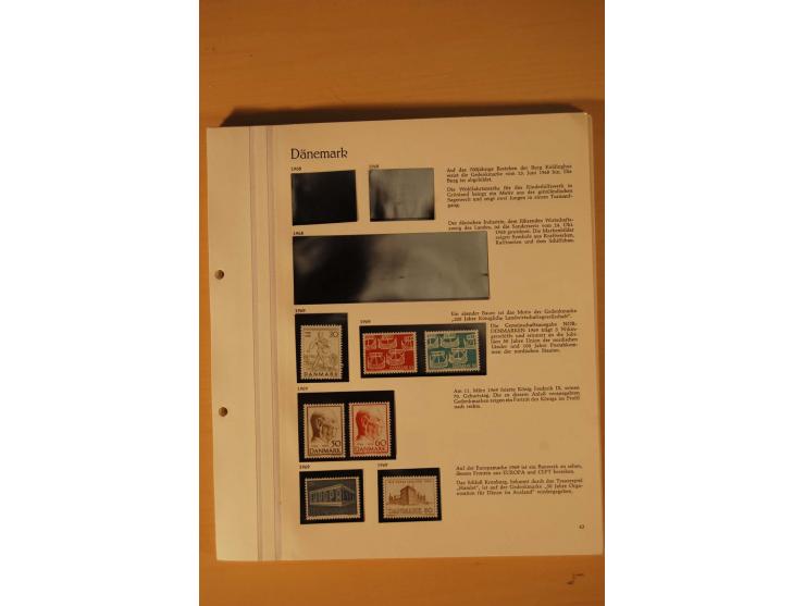 1851/1975, postfrische, ungebrauchte und gestempelte Sammlung mit guten Ausgaben im Behrens-Album