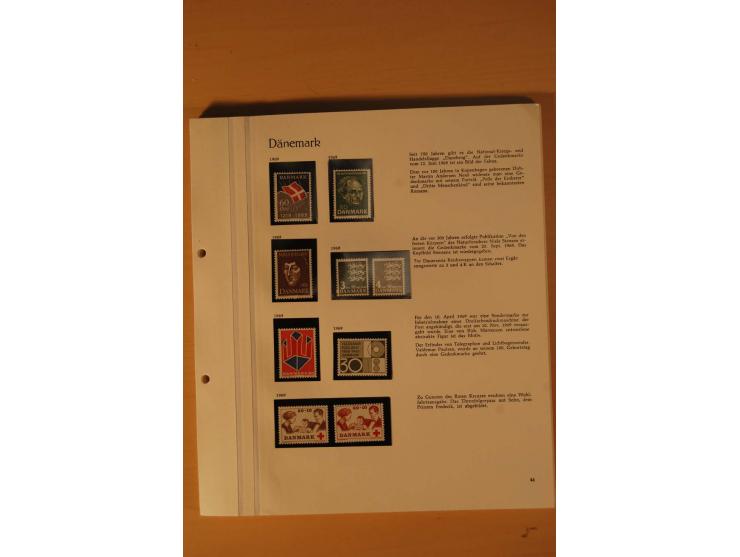 1851/1975, postfrische, ungebrauchte und gestempelte Sammlung mit guten Ausgaben im Behrens-Album