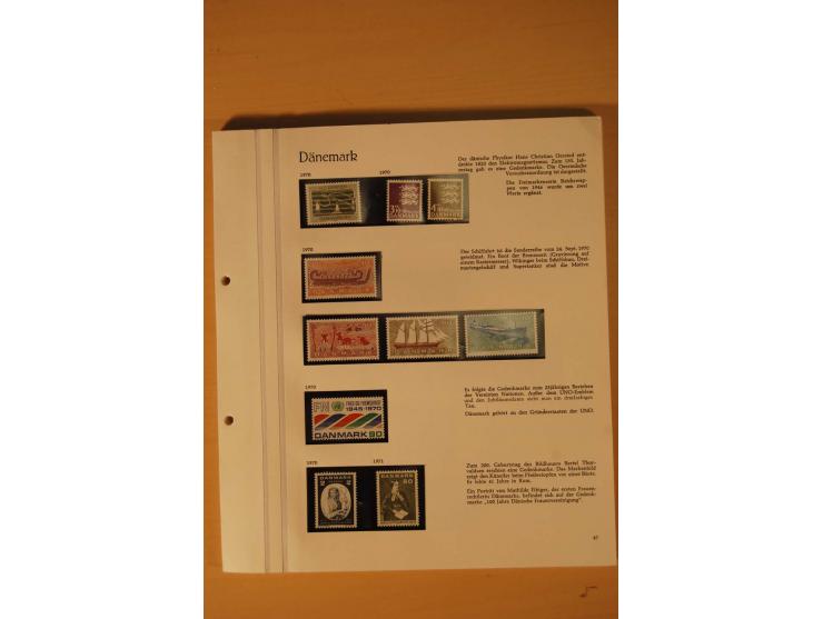 1851/1975, postfrische, ungebrauchte und gestempelte Sammlung mit guten Ausgaben im Behrens-Album