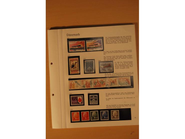 1851/1975, postfrische, ungebrauchte und gestempelte Sammlung mit guten Ausgaben im Behrens-Album