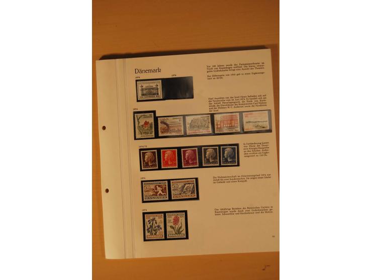 1851/1975, postfrische, ungebrauchte und gestempelte Sammlung mit guten Ausgaben im Behrens-Album