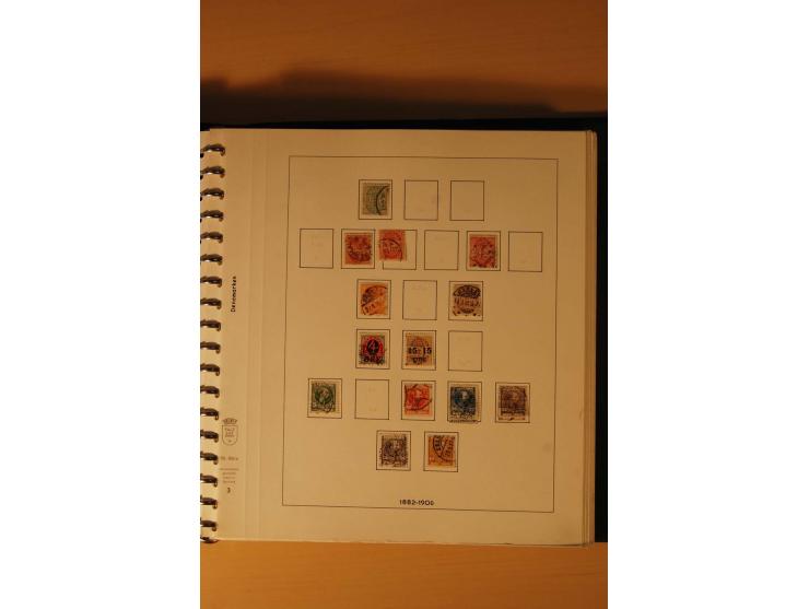 1882/1988, gestempelte Sammlung mit besseren Ausgaben auf selbstgestalteten Blättern im Album
