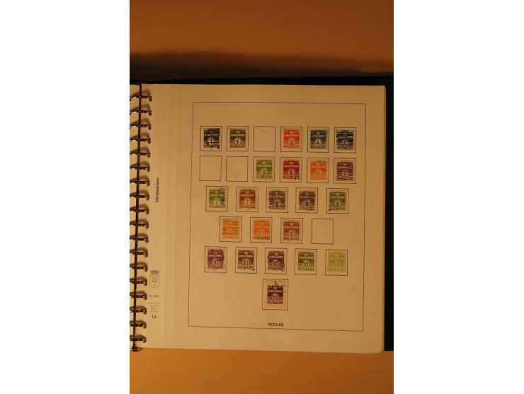 1882/1988, gestempelte Sammlung mit besseren Ausgaben auf selbstgestalteten Blättern im Album