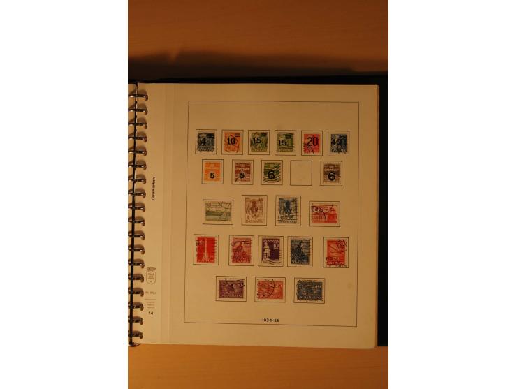 1882/1988, gestempelte Sammlung mit besseren Ausgaben auf selbstgestalteten Blättern im Album