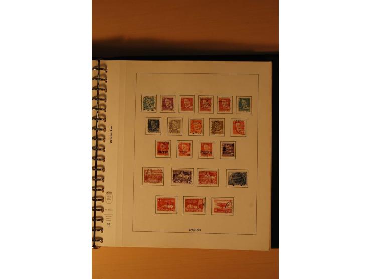 1882/1988, gestempelte Sammlung mit besseren Ausgaben auf selbstgestalteten Blättern im Album