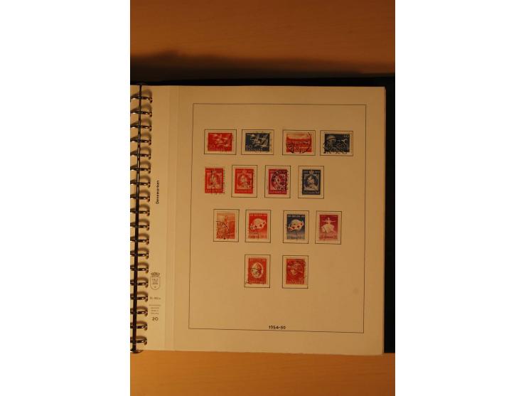 1882/1988, gestempelte Sammlung mit besseren Ausgaben auf selbstgestalteten Blättern im Album