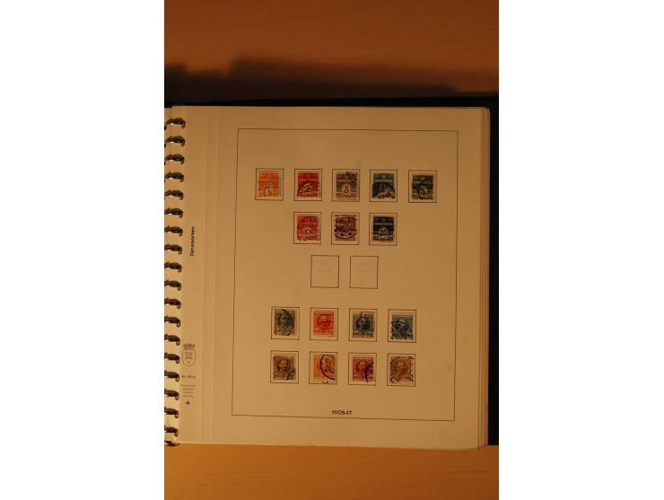 1882/1988, gestempelte Sammlung mit besseren Ausgaben auf selbstgestalteten Blättern im Album