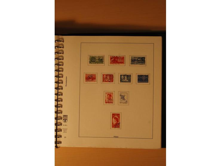1882/1988, gestempelte Sammlung mit besseren Ausgaben auf selbstgestalteten Blättern im Album