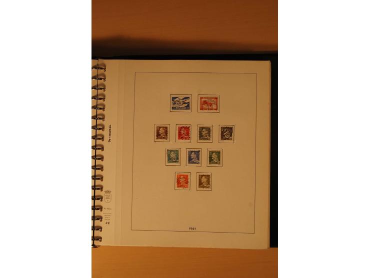 1882/1988, gestempelte Sammlung mit besseren Ausgaben auf selbstgestalteten Blättern im Album