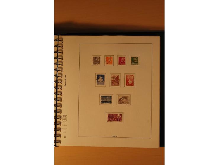 1882/1988, gestempelte Sammlung mit besseren Ausgaben auf selbstgestalteten Blättern im Album